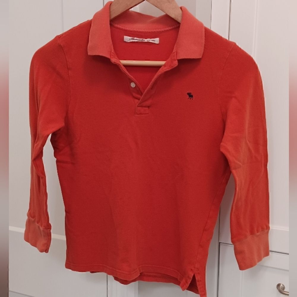 Abercrombie Vintage Polo Long Sleeve Shirt XSMALL